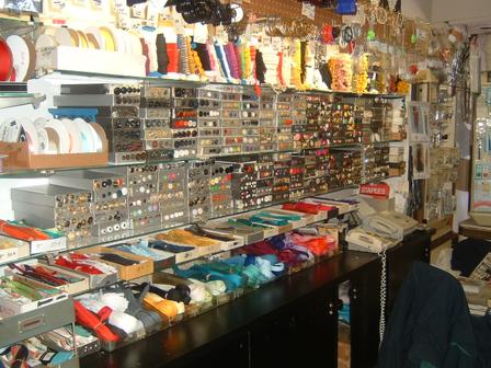 Wide Variety of Buttons, Zippers and Ribbons